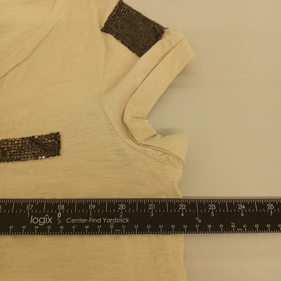 XXL Decree V neck embellished detail cotton top - Picture 10 of 11